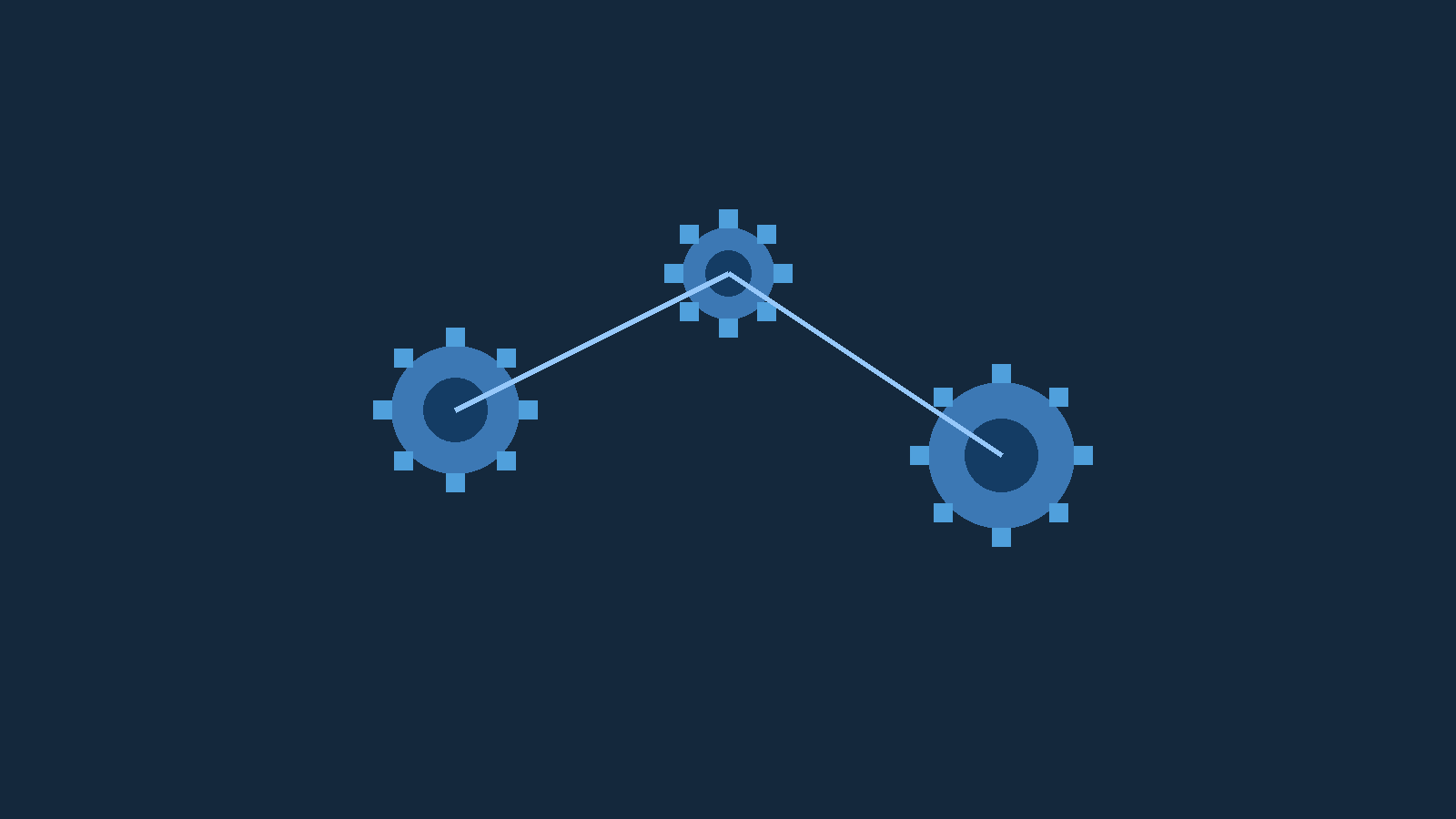 Połączone koła zębate symbolizujące automatyzację procesów
